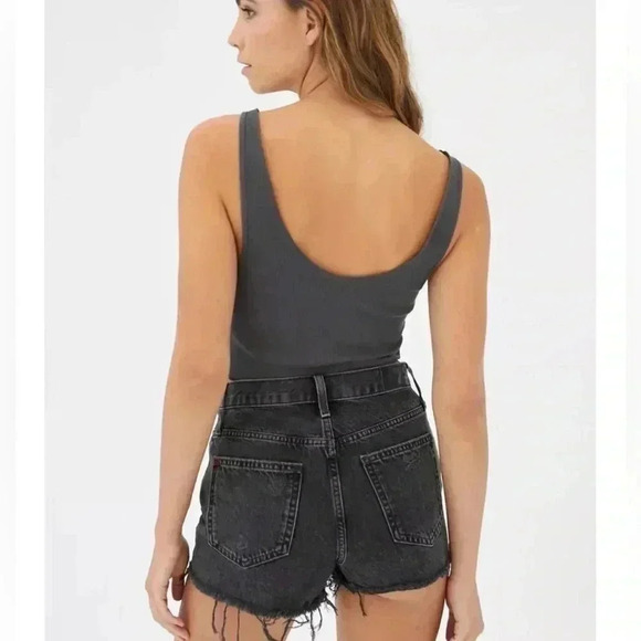 BDG Urban Outfitters Distressed Black Denim Shorts Size 27 - Picture 2 of 9